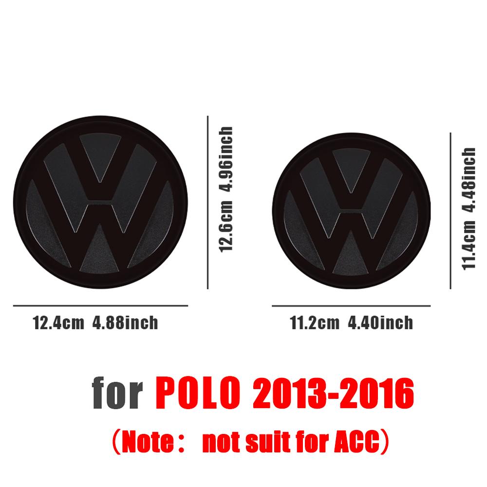 For VOLKSWAGEN VW Non-destructive Gloss Black Front Grill Badge Rear Trunk Lid Emblem Logo For Volkswagen VW Golf 7 7.5 8 2014-2