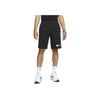 Logo Side Stripe High Waist Drawstring Shorts Men Shorts Black FJ5317-010