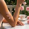 Adjustable Flower Bracelet Retro Floral Armband Fashion Accessories Open Arm Bangle  Party