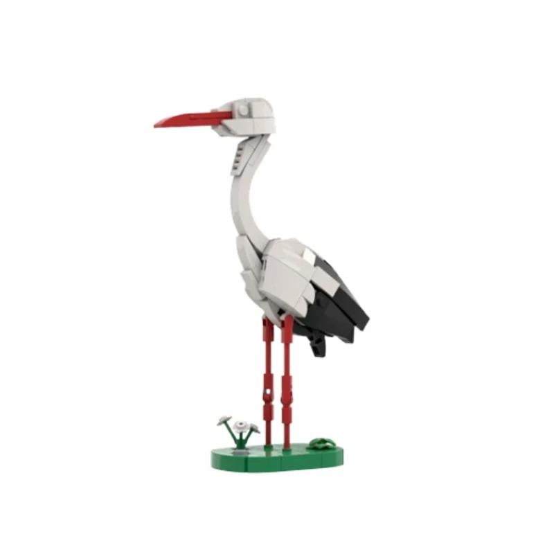 Готовые строительные блоки MOC животные птицы фазан зимородок ныряющий малиновка и другие виды животных мелкие детали собранные буи