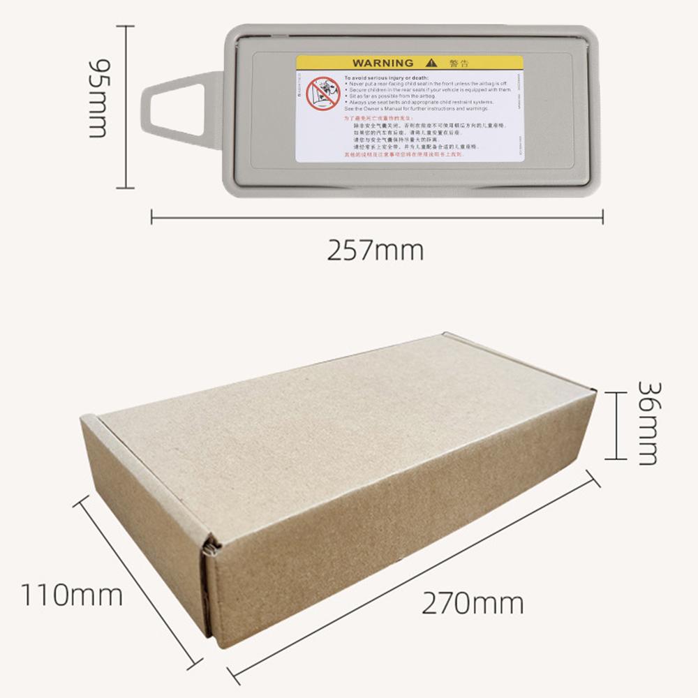 Gray Sun Visor Mirror Cover Right Side For Mercedes Benz W220 S-Class 1998-2005