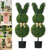 90 см Зеленый Кролик Топиарий Искусственный Кролик Топиарий Дерево Искусственный Кролик Зеленый Куст
