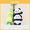 Cartoon Plush Adorable Bamboo Shoot Panda Keychain Cute Gift For Couples And Friends