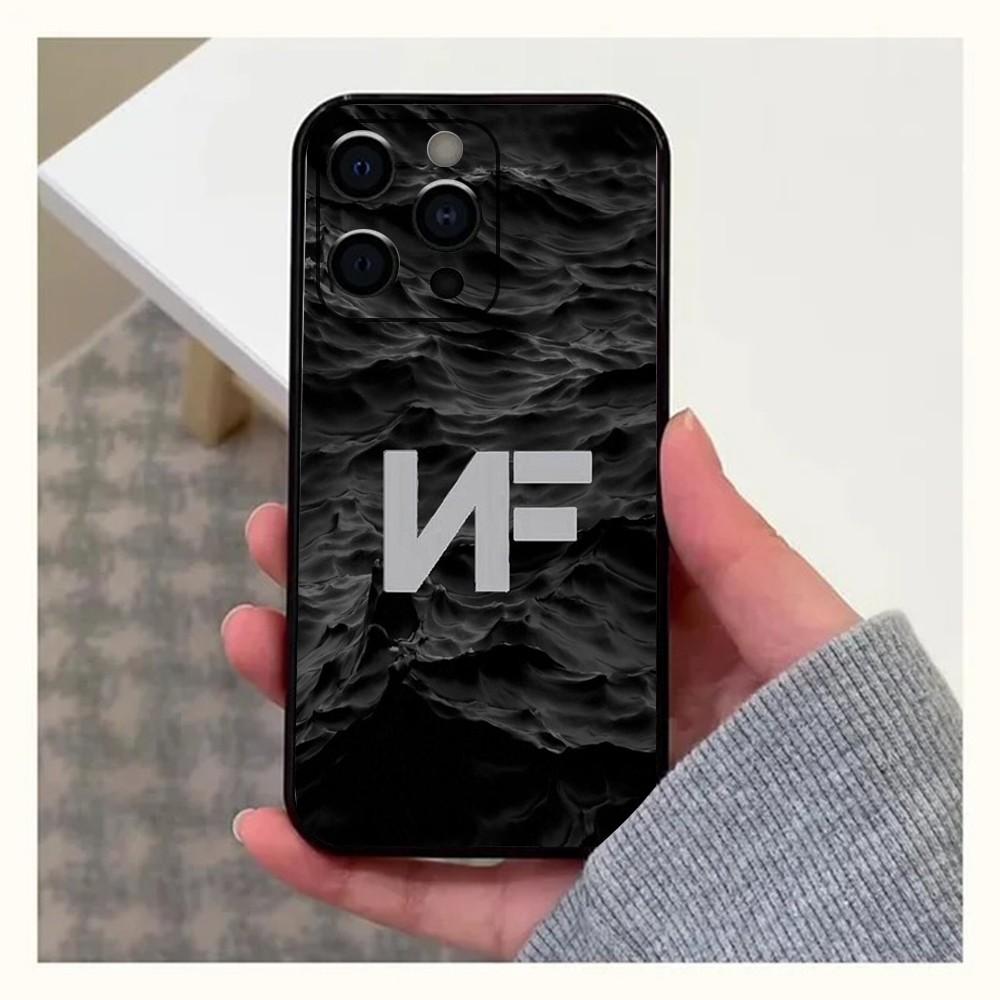 N-NF Rapper Phone Case For Apple iPhone 15,14,13,12,11,Pro,X,XS,Max,XR,Plus,Mini Soft Black Cover