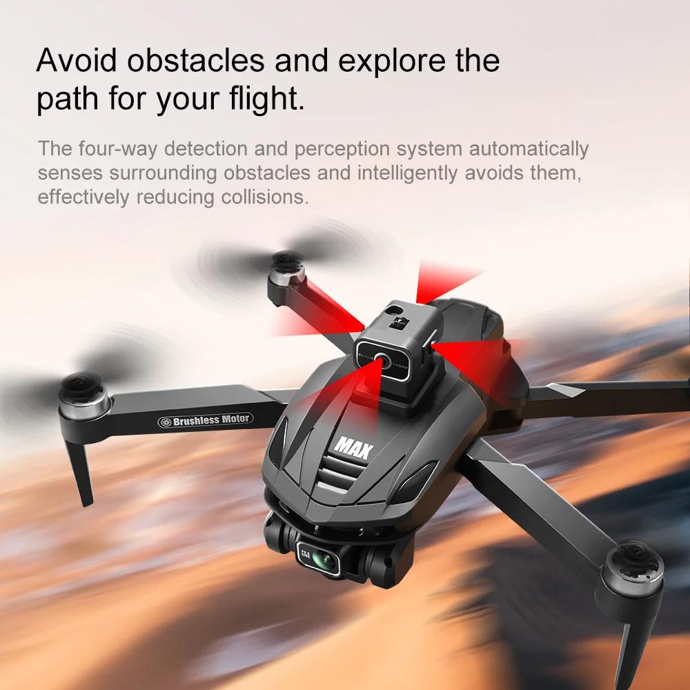 2025 NEW V168 Upgraded Screen Controll Drone 8K Camera 5G Image Transmission With Obstacle Avoidance Brushless Motor Quadcopter Toy