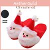 Christmas-themed Fuzzy Slippers For Kids And Women With Memory Foam And Anti-slip Sole
