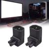 Universal IEC320 C14 To C5 Connector C5 Male To C14 Female Up/Down Angle Power Plug Adapter Socket Connector 10A 250V