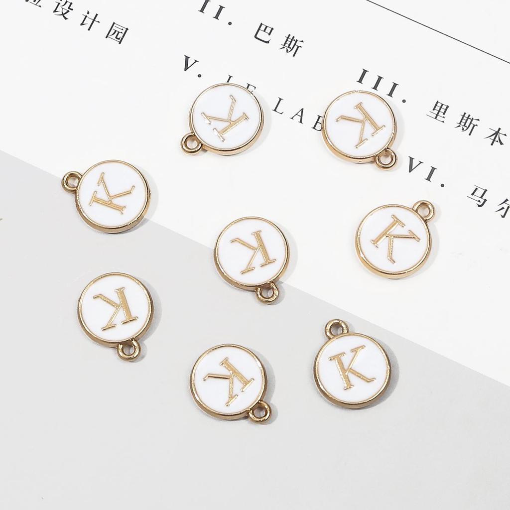 10 шт., металлическая эмаль, английские буквы, подвески, подвеска для самостоятельного изготовления ювелирных изделий, ожерелье, браслет, аксессуары