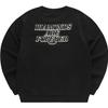 Fila Fusion Модный свитшот в студенческом стиле, простой, с буквой, круглый вырез, вязаный, цветовые блоки, мужской свитшот, черный T11M342205F-BK
