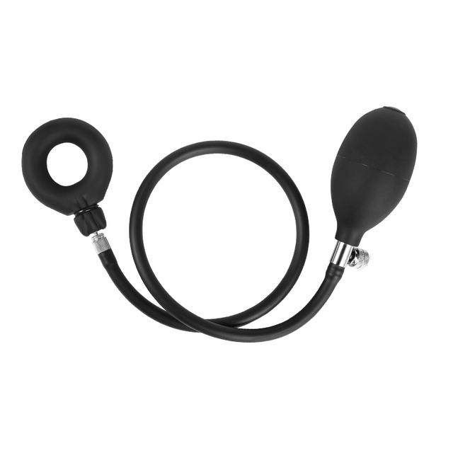 Надувное кольцо для пениса Расширяемый замок Кольцо для спермы БДСМ Игрушка Секс-товары для мужской мастурбации Эрекция члена Насос для увеличения члена