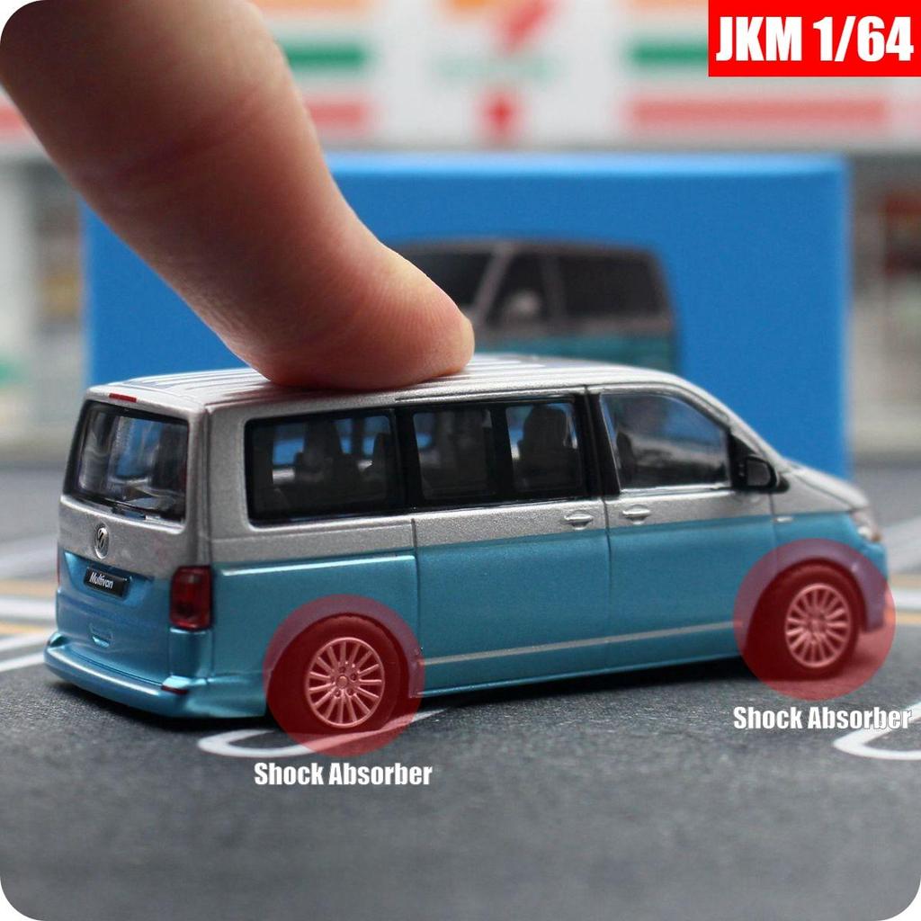 Масштаб 1/64 T6 Multivan MPV Van Миниатюрная модель 1:64 бесплатных колеса игрушечная машинка литая литая коллекция сплава подарок для мальчиков ребенок