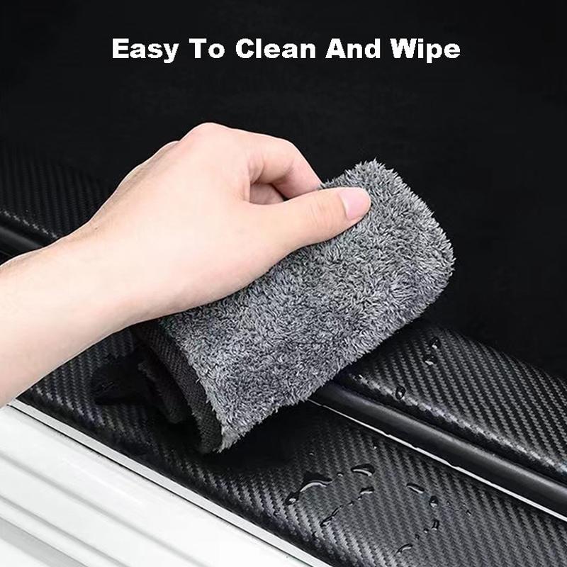 Carbon Fiber Car Sticker Protector Strip Auto Door Sill Waterproof Protect Film For Hyundai N LINE I30 I20 Sonata Accent Tucson Elantra