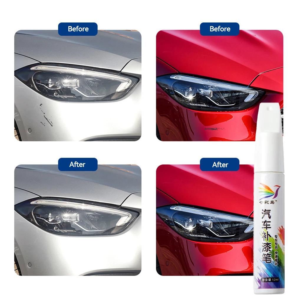 Ручка для ремонта царапин на автомобильной краске Водостойкий маркер для краски Ручка для ухода за протектором автомобильной шины Автомобильные ручки для обслуживания Черный Белый Красный Серебристый