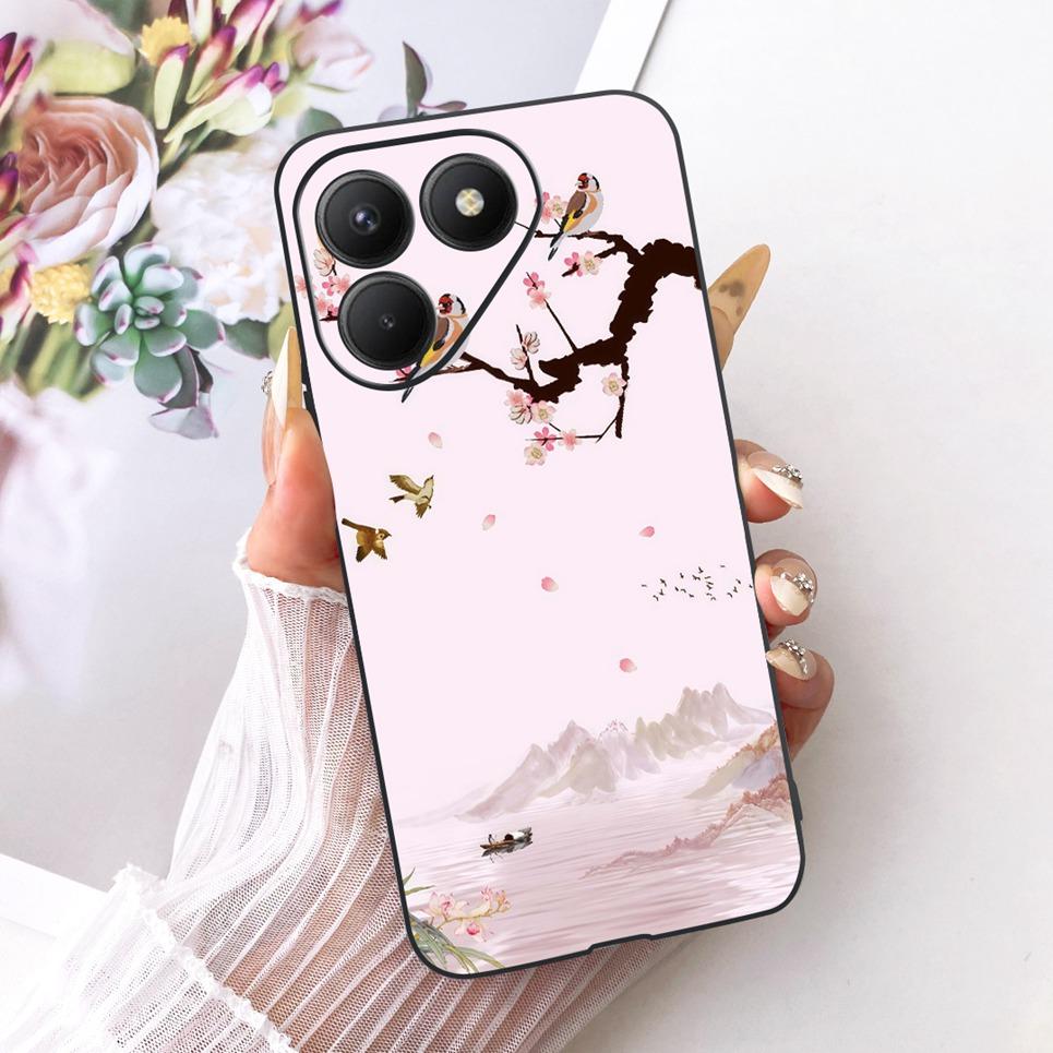 Чехол для Tecno Pova 7 4G 5G LJ6 LJ7 Чехол для телефона Pova 7 Pro Pova7 Ultra Чехлы Милые Мультяшные Животные Дракон Лев Мягкая Черная Крышка
