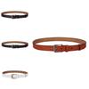 Mens Fashion Leather Belt With Sleek Polished Finish And Metal Pin Clasp For Work And Weekend