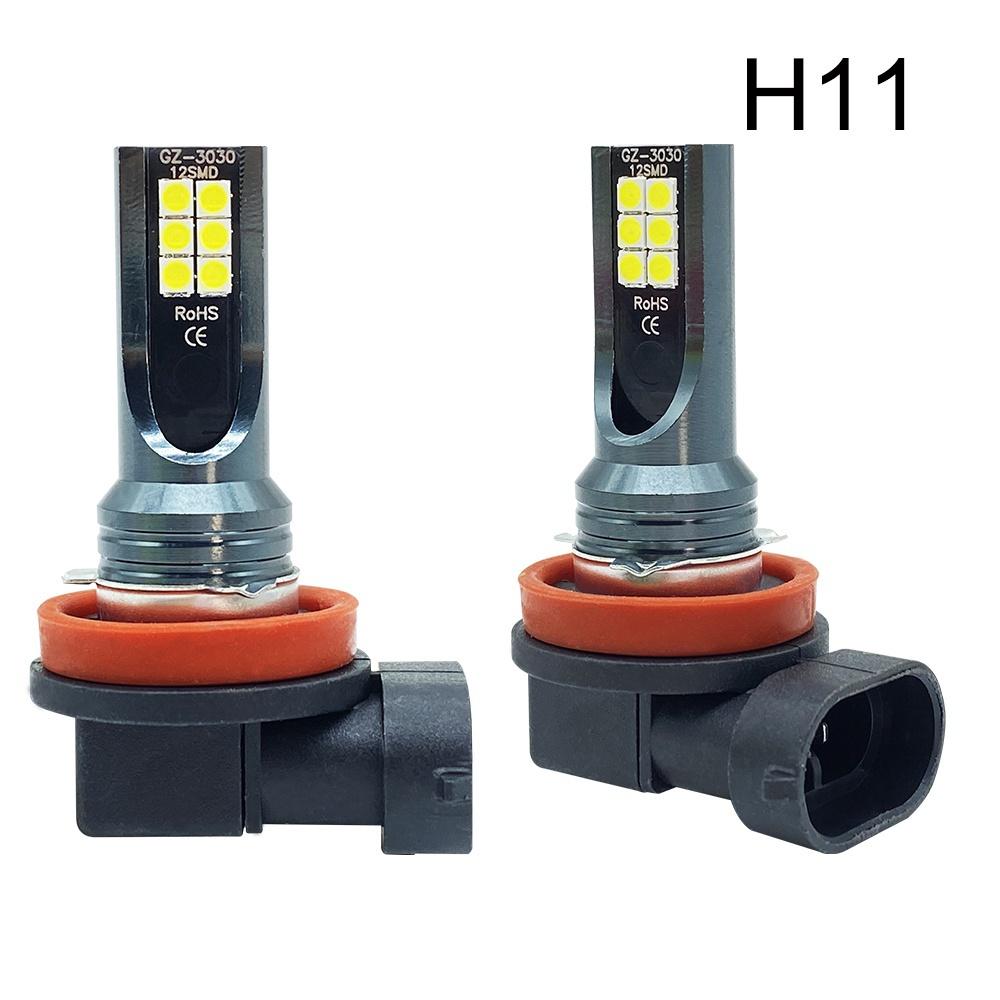 2Pcs Fog Lights 30SMD H1 H3 H8 H9 H11 LED Car Light Auto H1 H3 H8 H9 H11 Auto Fog Lamps 9005 9006 HB3 HB4 Light 12v 24V 80W