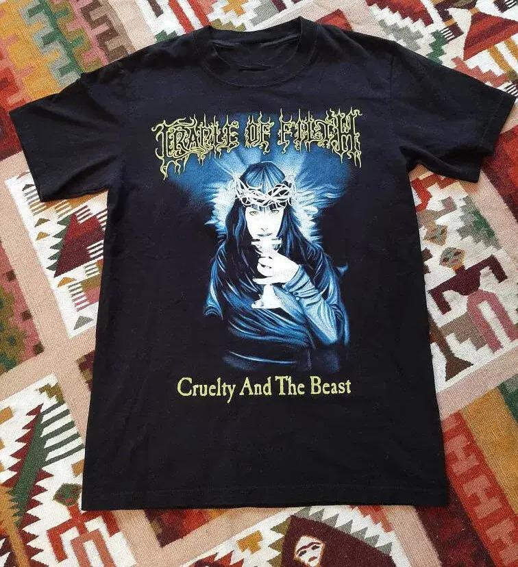 Unisex shirt Cotton Oversize Large Size Cradle Of Filth Cruelty And The Beast T-Shirt Cotton Black All Size