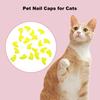 20 шт. колпачки для ногтей с клеем, модные накладки на когти для домашних животных, защита для когтей для кончиков ногтей кошек, аксессуары для домашних животных для собак, кошек