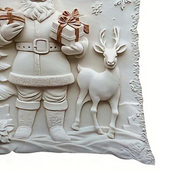 4 шт. Рождественская наволочка Санта Олень Снеговик Елка Наволочка Декоративная Квадратная Наволочка для Дома Гостиной Спальни Декора
