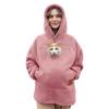 Europe And The United States Sell Lamb Wool For Men And Women With The Same Hooded Sweater Hoodie Loose Casual Thermal Sweater