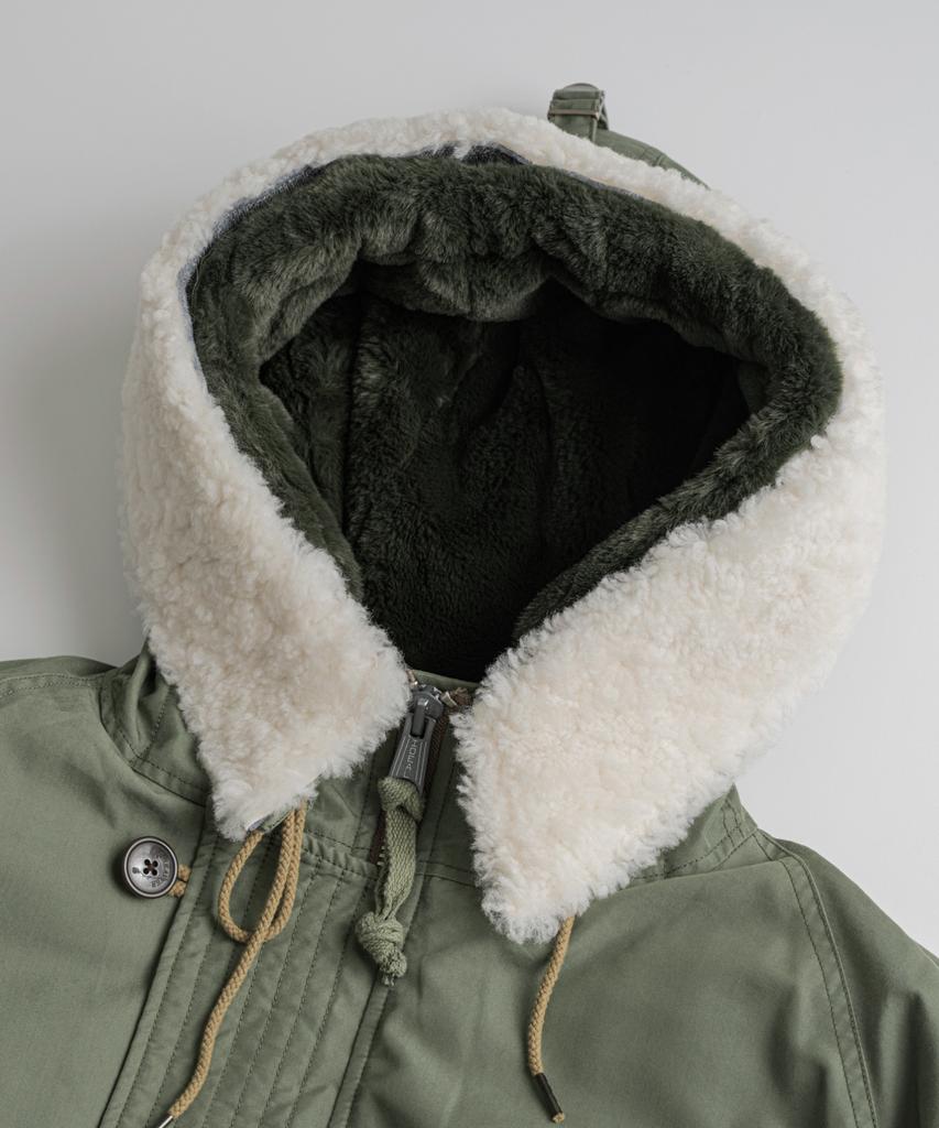 BEHEAVYER N3B Duck Down Mil Parka Sage Olive