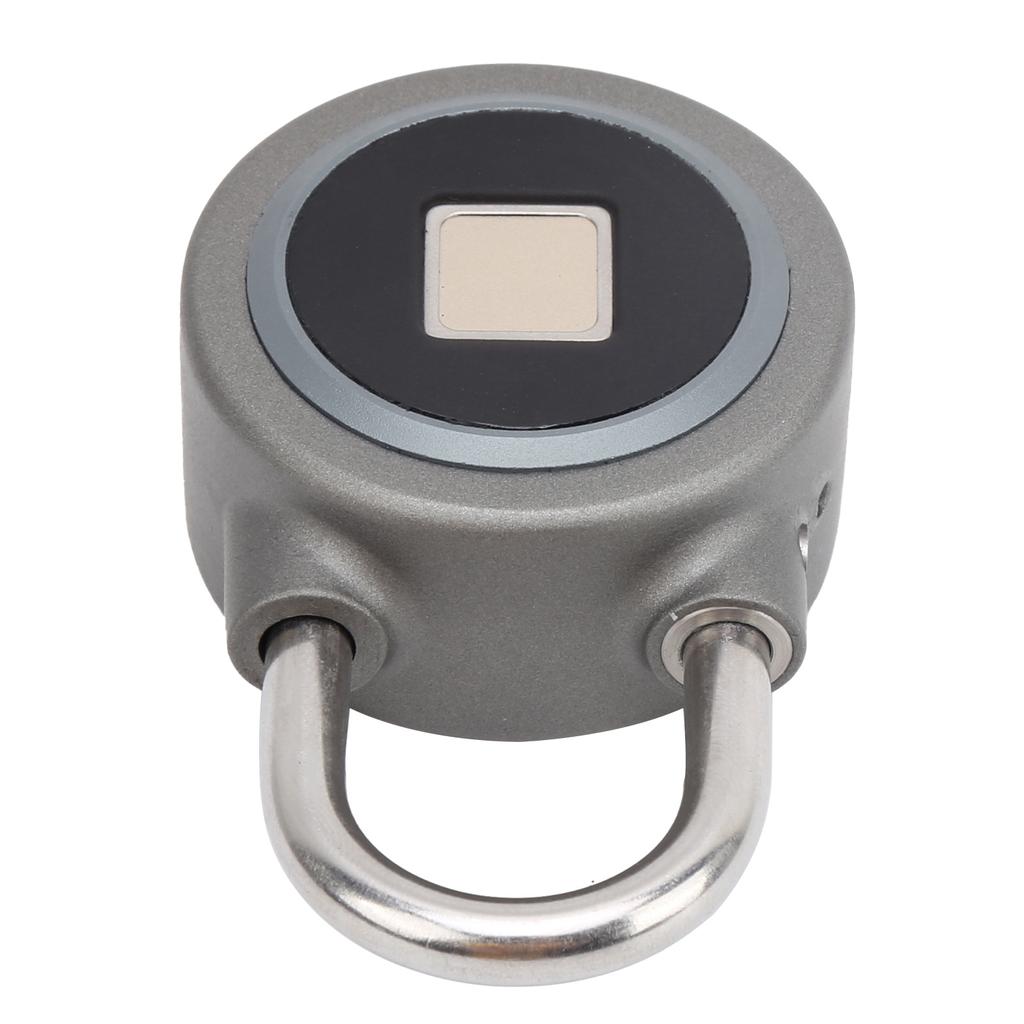 Fingerprint Portable   Lock Smart Padlock Keyless AntiTheft Security Door Tool IP65 Waterproof for Bag Drawer Suitcase(Gray Blue )