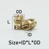 Brass Heat Set Insert Nut Bolt Kit Thread Embedment Copper Nuts and 304 Stainless Steel Hex Socket Screw Hot Melt M2 M2.5 M3 M4