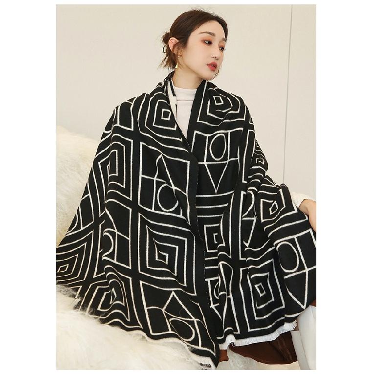 New Versatile Imitation Cashmere Warm Scarf Thickened Shawl