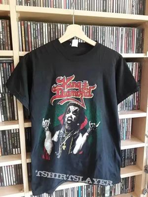 Футболка King Diamond Tour 87 Черная с коротким рукавом Ремейк Футболка Топы футболки Мужская Женская Винтажная S-4XL