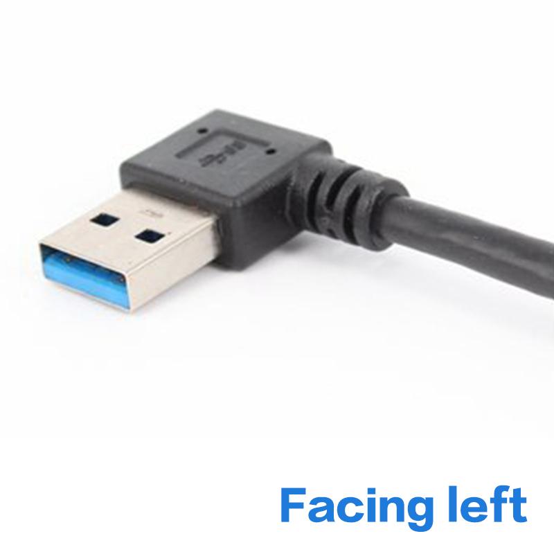 Удлинительный кабель Usb 3.0 вверх вниз левый правый угол 90 градусов между мужчинами и женщинами