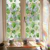 Floral Rainbow Static Sticker Window Privacy Film UV Protection Glass Sticker Non-Adhesive Window Cling for Home Bedroom Living Room Decor