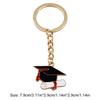 2025 Graduation Cap KeyChain Graduation Inspirational Key Ring Graduation Party Favors for College Seniors Grad Accessories