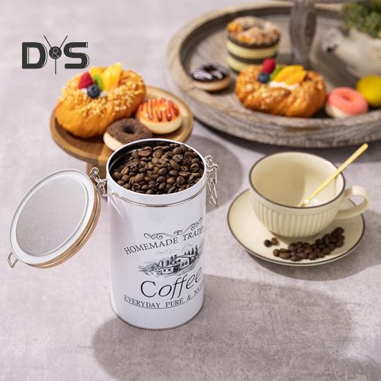 3Pcs Coffee Sugar Canisters Set Large Capacity Easy To Clean Multipurpose Metal Tea Coffee Sugar Jars with Airtight Sealed Bamboo Lid