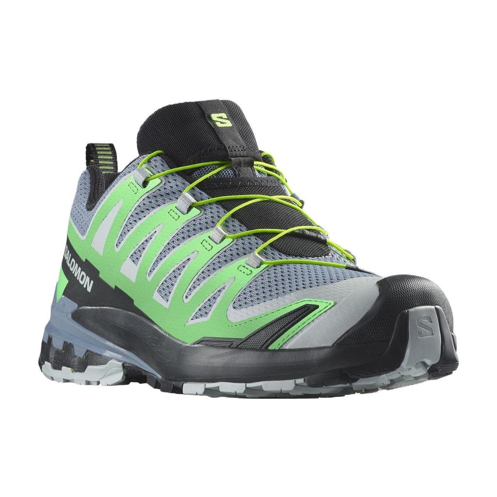 SALOMON XA Pro 3D V9 Round Toe Shock Absorbing Low Top Outdoor Shoes Men Shoes Green Gray Black 472719