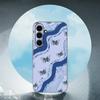 Beauty Blue Butterfly For Samsung Galaxy S25 S24 S23 Ultra S22 S21 Plus S20 Black Soft Silicone Protective Case