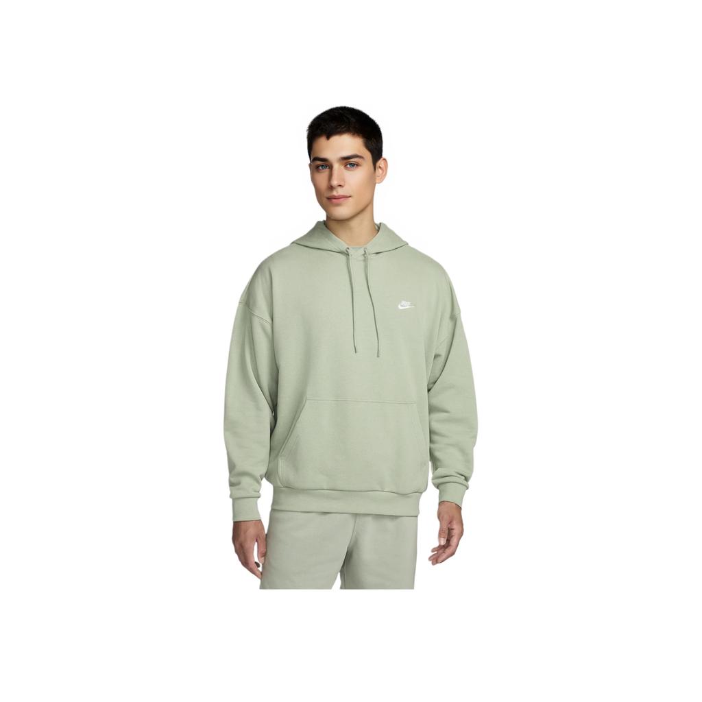 Nike Клубный флисовый однотонный мягкий удобный трикотажный худи мужские толстовки с капюшоном изумрудно-горизонтно-белый HJ1817-370