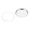 Silicone Gasket for 3-Cup Moka Coffee Pot, 50x64mm (1 Piece) and Stainless Steel Filter Screens, 59x60mm (3 Pieces)