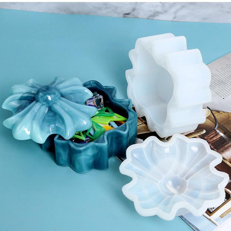 Crow Heart Storage Box Silicone Mold DIY Epoxy Mold Candle Cup Silicon Molds for Resin Art
