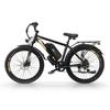 Electric Bike EMOKO 27" 500W Motor Adult Ebike 48V 25AH Max Range 100Km 7 Speed Load 120Kg Black EC27
