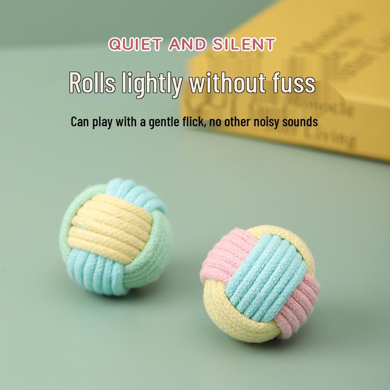 Игрушка для дразнения кошек: Точить когти и чистить зубы с помощью макаронной хлопковой веревки