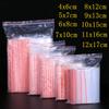 100pcs/pack Small Zip Lock Plastic Bag Reclosable Transparent Bag Shoe Bag Vacuum Bag Poly Clear Bags Thickness 0.05mm