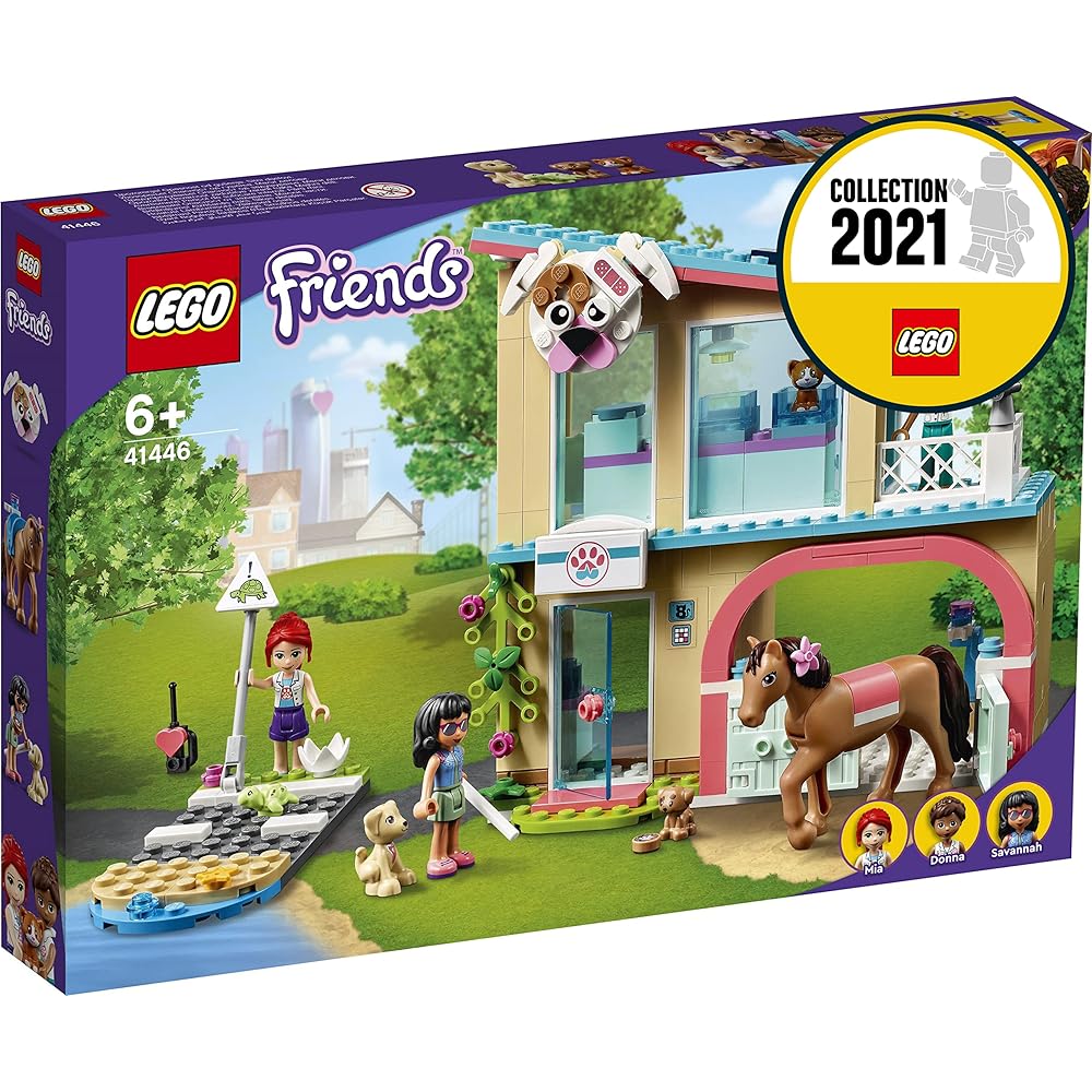 LEGO Друзья Клиника для животных Хартлейк Сити Набор 41446 с Мини-фигурками и Аксессуарами