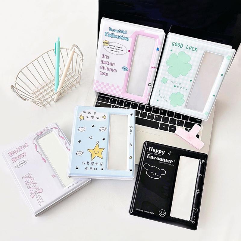 Мультяшный фотоальбом для фотобудки с идолами, 40 страниц для 40 фотополосок 5x15 см, Закладка 20 шт., Держатель для фото 10x15 см (4R)