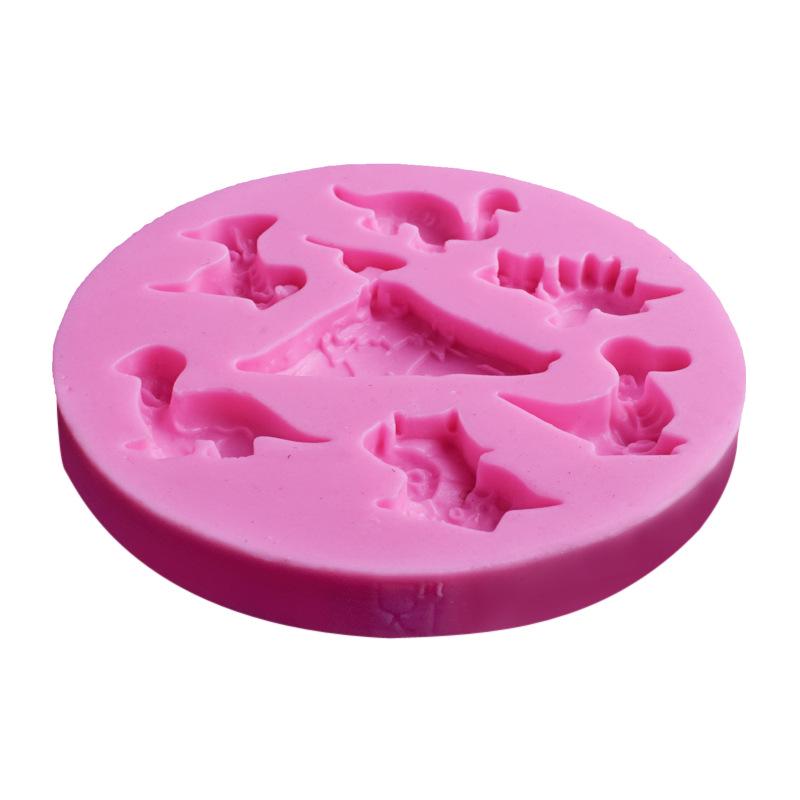 Динозавр вулкан помадка силиконовая форма шоколадное печенье торт украшения формы DIY посуда для выпечки