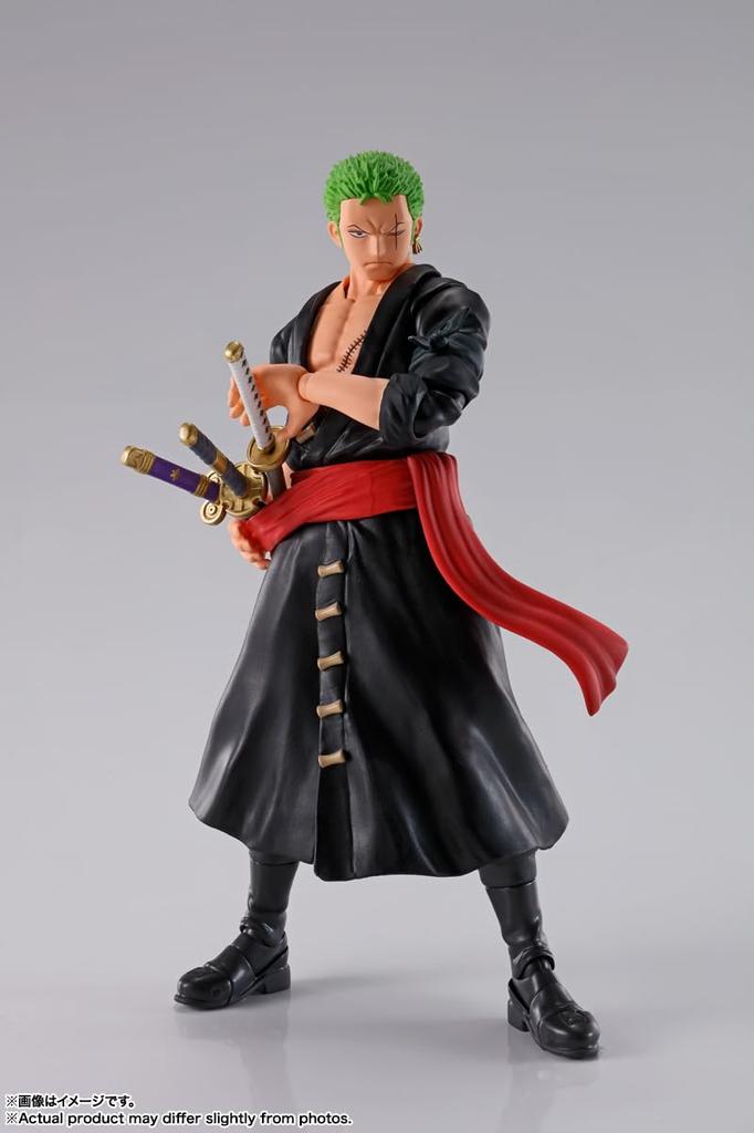 TAMASHII NATIONS ONE PIECE Roronoa Zoro Onigashima Invasion 150mm ABS PVC Painted Movable Figure S.H.Figuarts - - Approx. &