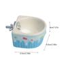 Large Capacity Ceramic Hamster Food Bowl Fixed Bowl Automatic Feeder Hangable Food Bowl  Small Pets