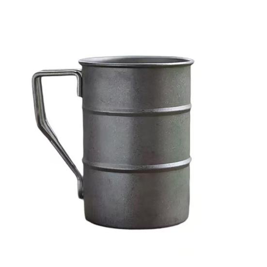 Кружка для кофе из нержавеющей стали 304, портативная дорожная кружка, стакан для воды, чая, кружка для молока, бокал для крафтовых коктейлей для работы, улицы, школы