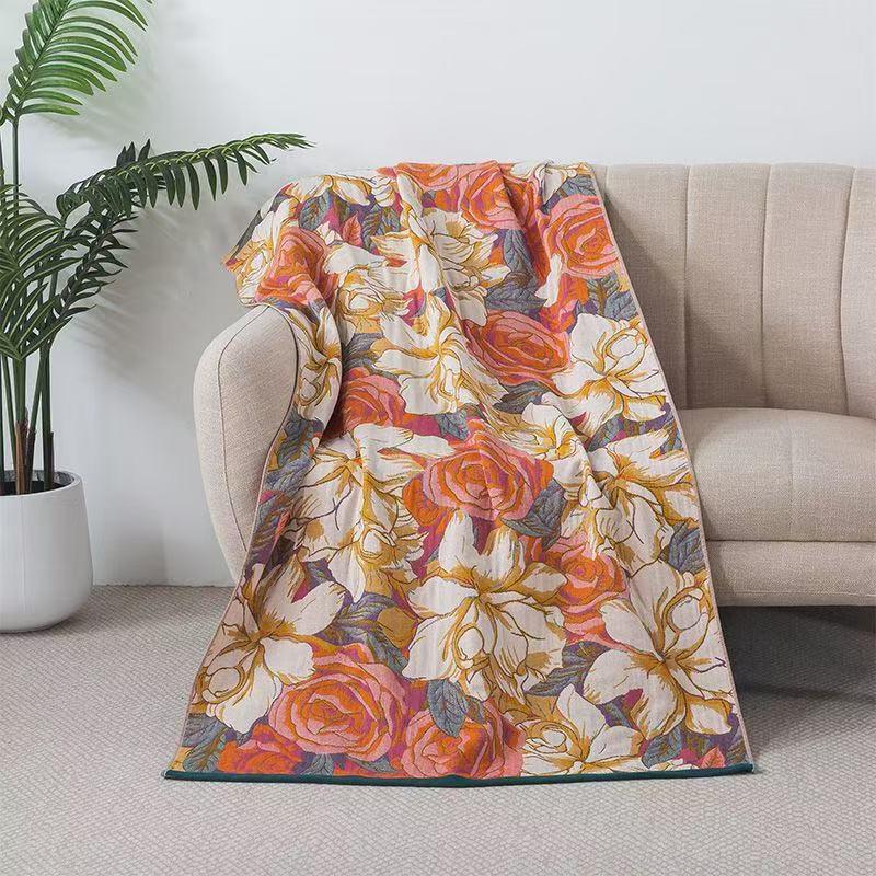 Extra Large Cotton Gauze Cartoon Bath Towel - Soft, Quick-Drying for Adults & Kids