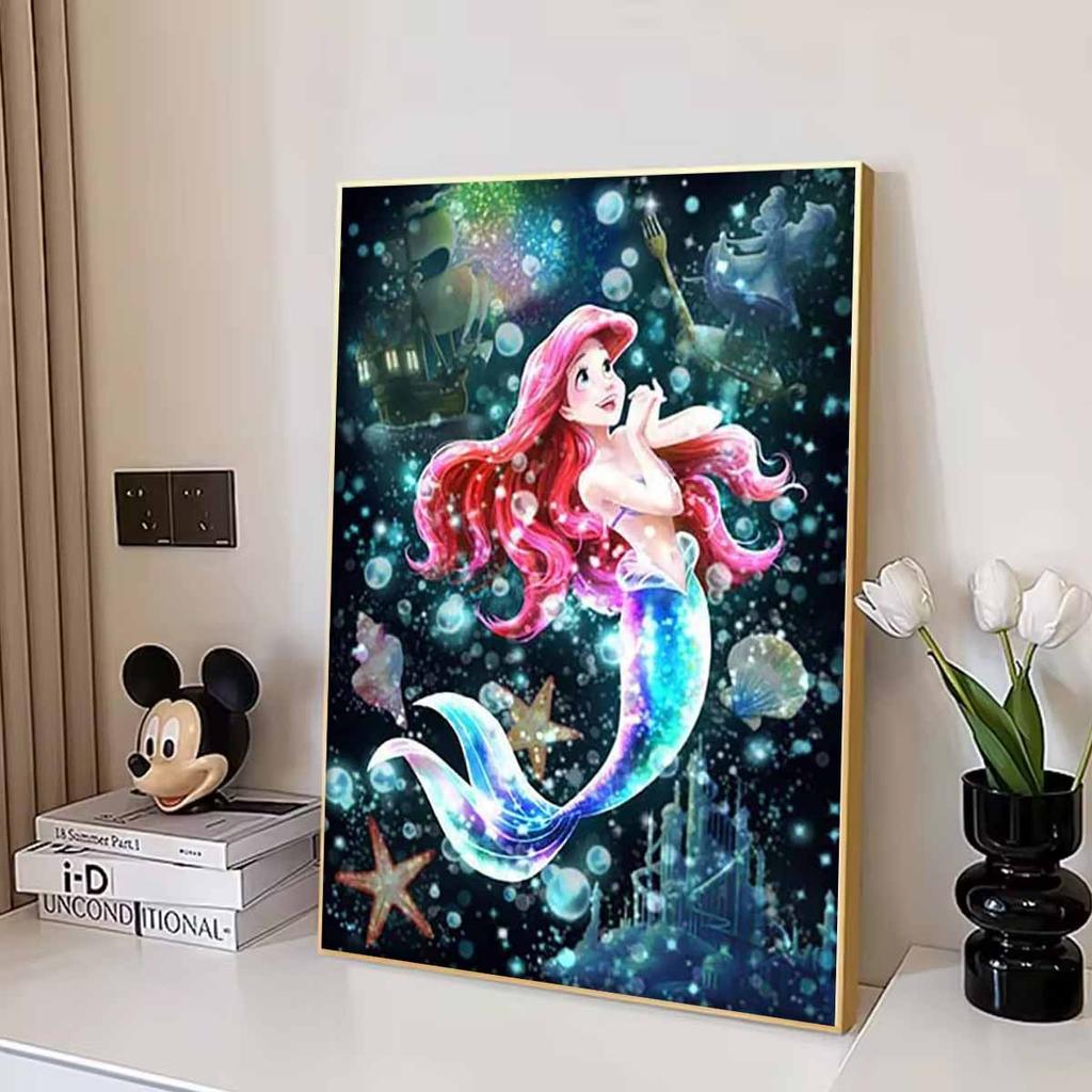 5D Diy Diamond Painting The Mermaid In The Water Full Drill Rhinestones Mosaic Embroidery Handmade Products Home Decor Gift