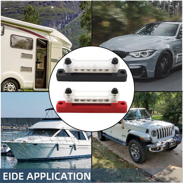 Шина 150А 10-контактная для высоких токов с клеммами для автомобиля, дома на колесах, яхты